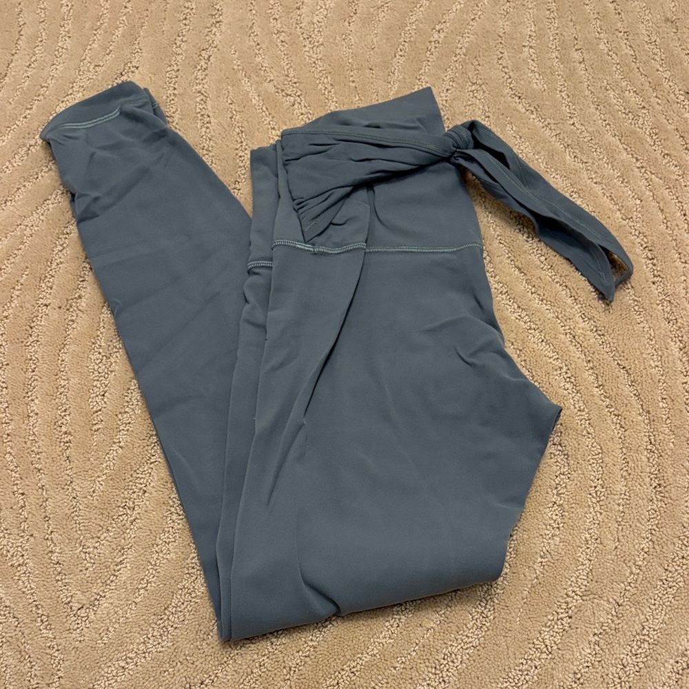 lululemon athletica Slate Blue Tie Leggings